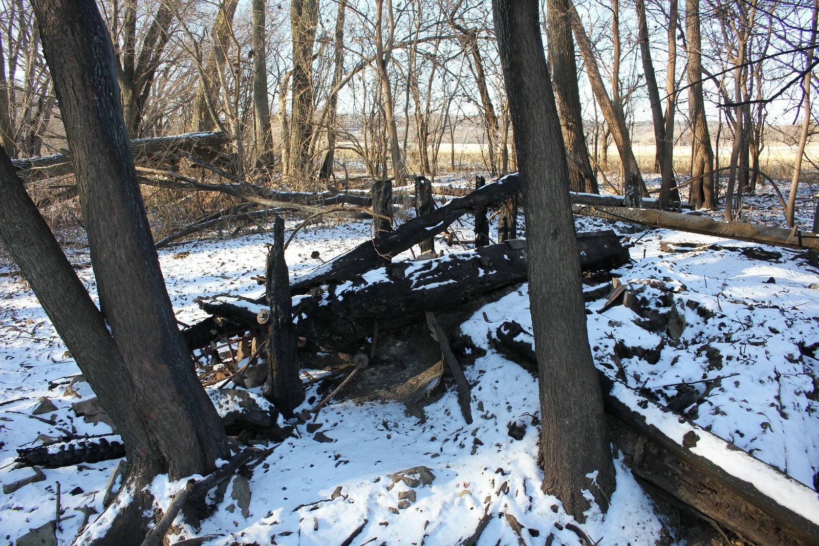 Remains of north approach